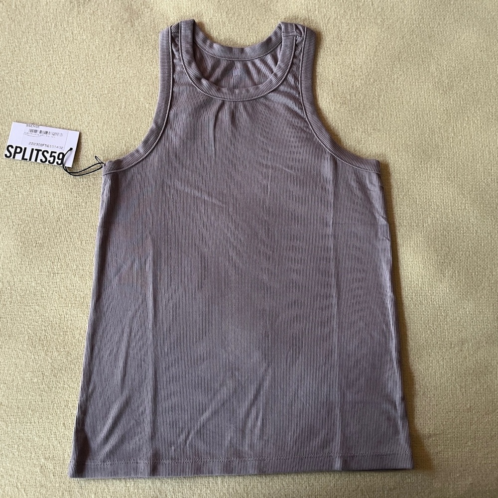 NWT - Splits59 Kiki Rib Tank - Taupe - Size Med